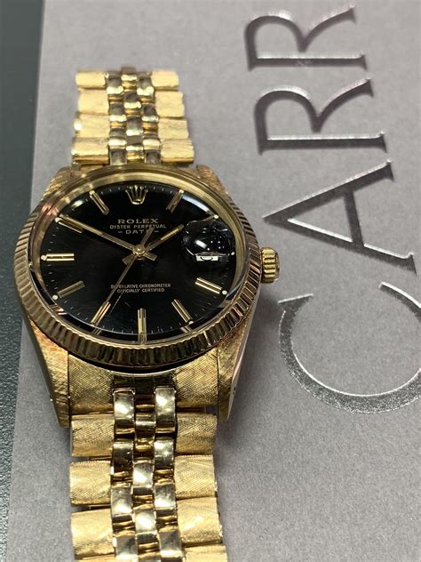 rolex oyster perpetual date gold black|vintage gold Rolex Oyster Perpetual.